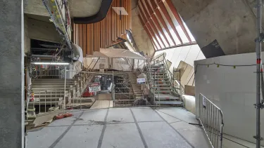 Reconstruction of the Concert Hall staircase.