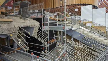 Reconstruction of the Concert Hall staircase.