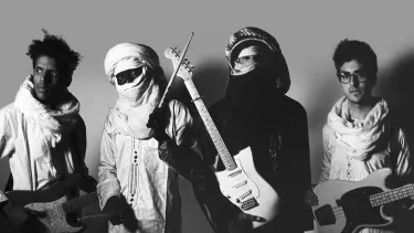 A group of musicians with their instruments.