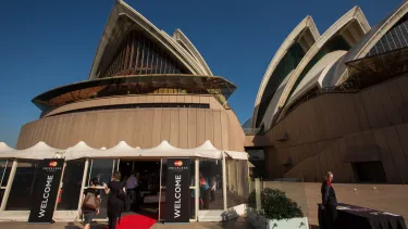 Mastercard event at Sydney opera house.