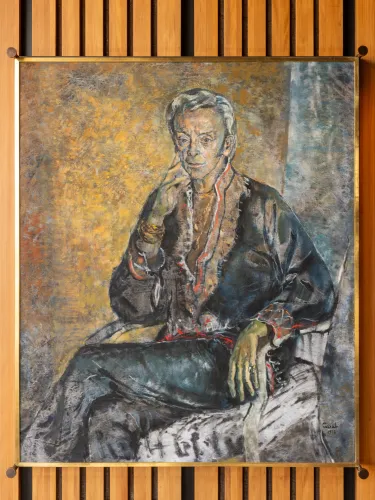 Sir Robert Helpmann portrait in the Joan Sutherland Theatre painted by Judy Cassab.